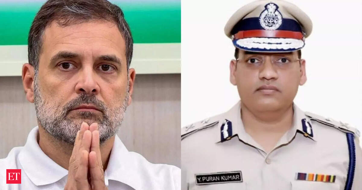 राहुल गांधी ने हरियाणा के आईपीएस अधिकारी पूरन कुमार के परिवार से मुलाकात की